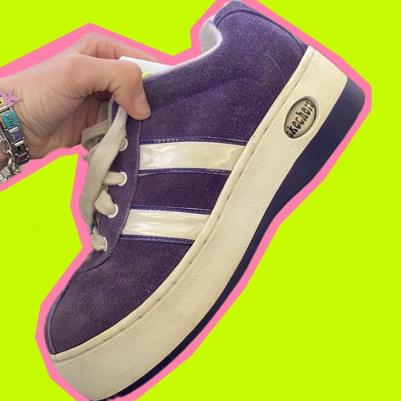 90s Skechers Purple Platform Sneakers - Picture 6 of 12
